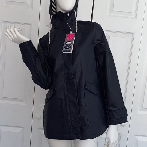 NWT JOULES navy Sailaway Short Rain Coat -Women - Picture 5 of 8